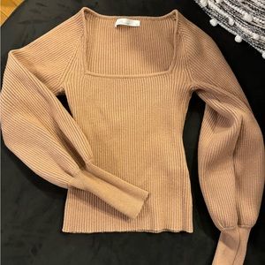 Oak and fort tan sweater size XS